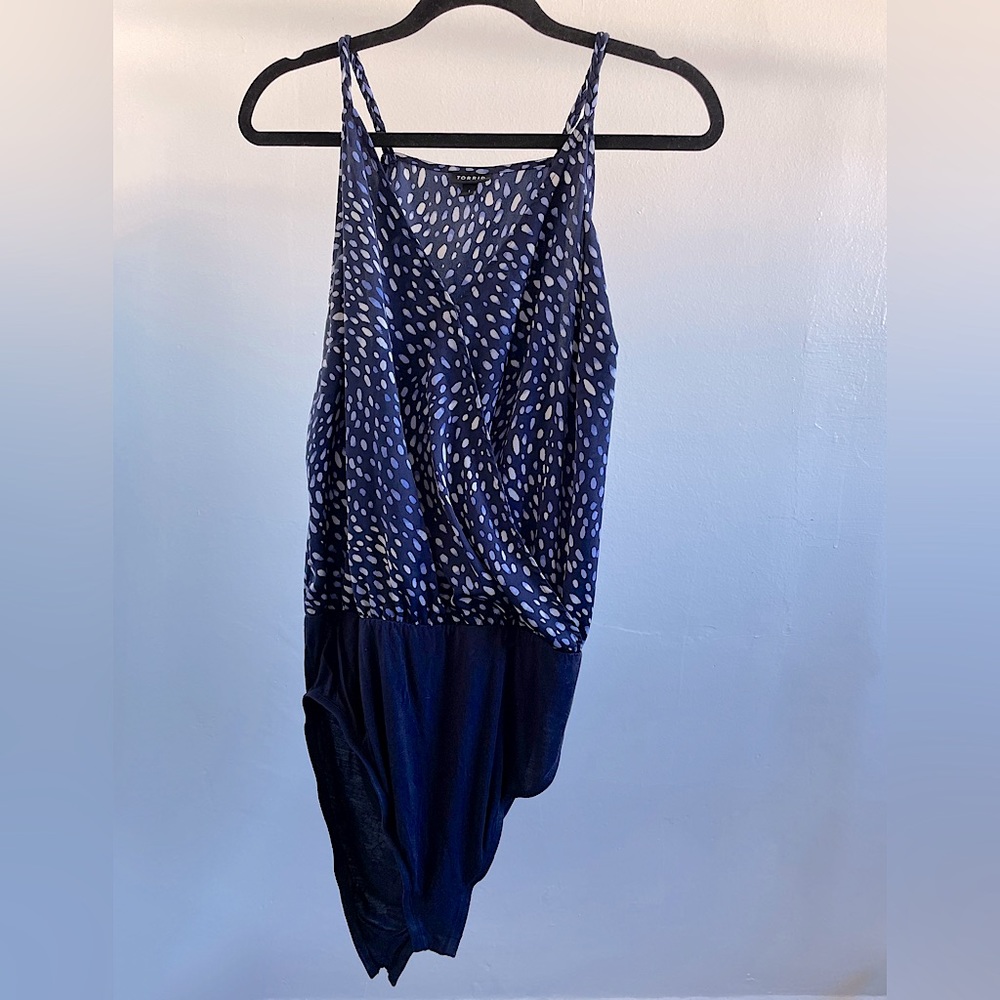 Torrid Blue Print BodySuit Size 1